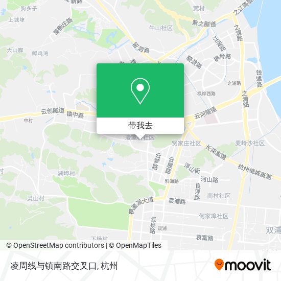 凌周线与镇南路交叉口地图