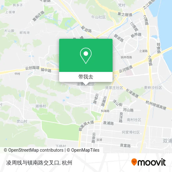 凌周线与镇南路交叉口地图