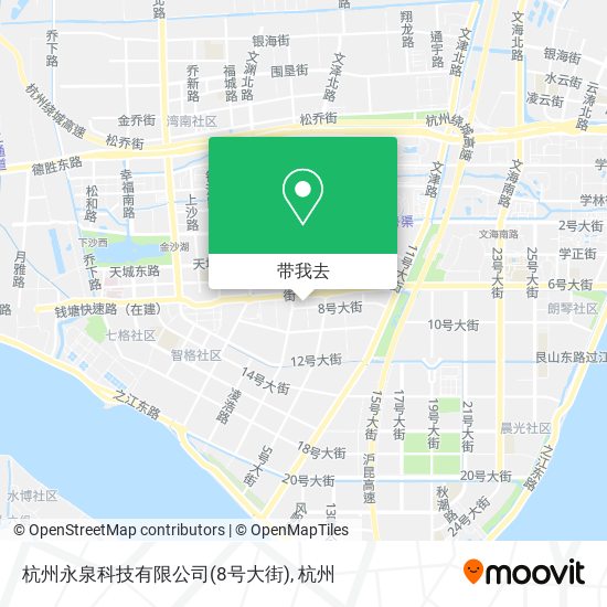 杭州永泉科技有限公司(8号大街)地图