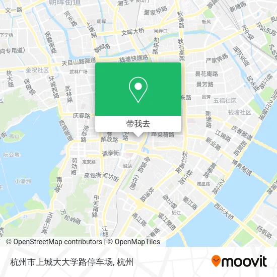 杭州市上城大大学路停车场地图