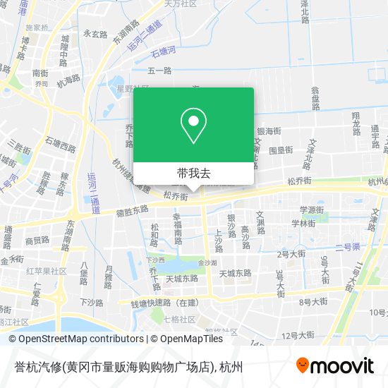 誉杭汽修(黄冈市量贩海购购物广场店)地图