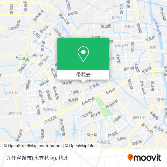 九仟客超市(水秀苑店)地图