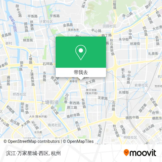 滨江·万家星城-西区地图