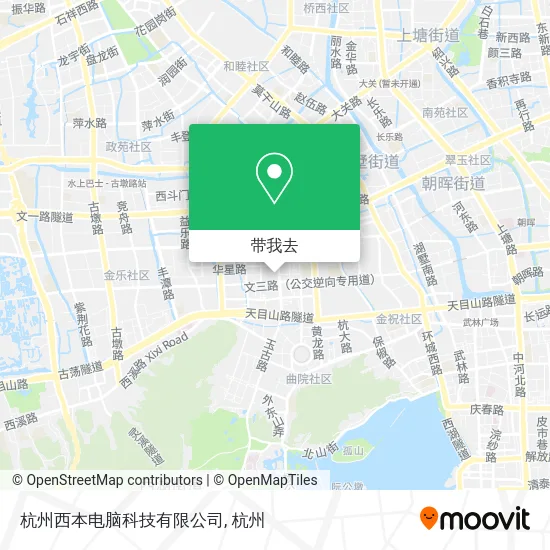 杭州西本电脑科技有限公司地图