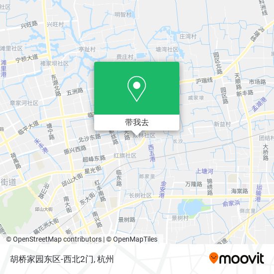 胡桥家园东区-西北2门地图