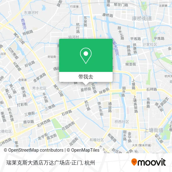 瑞莱克斯大酒店万达广场店-正门地图