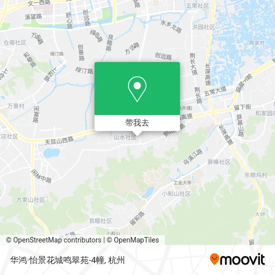 华鸿·怡景花城鸣翠苑-4幢地图