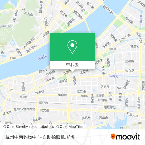 杭州中南购物中心-自助拍照机地图