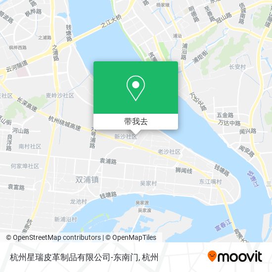杭州星瑞皮革制品有限公司-东南门地图