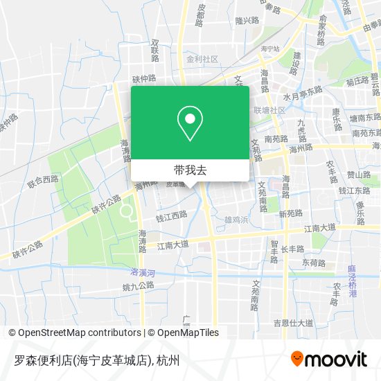 罗森便利店(海宁皮革城店)地图