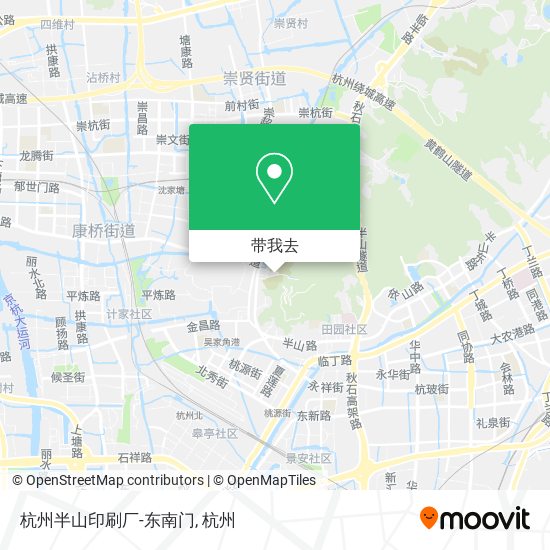 杭州半山印刷厂-东南门地图