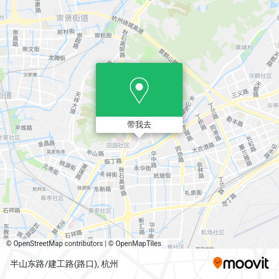 半山东路/建工路(路口)地图