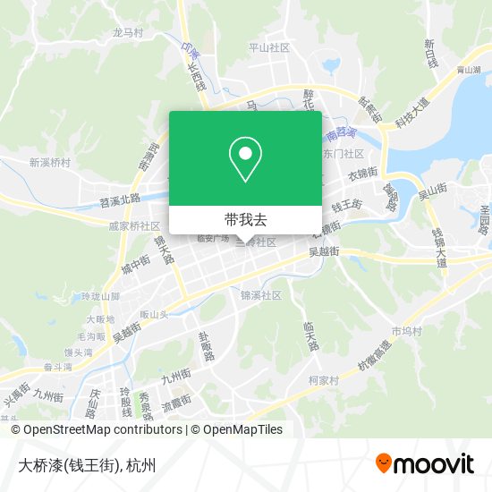 大桥漆(钱王街)地图