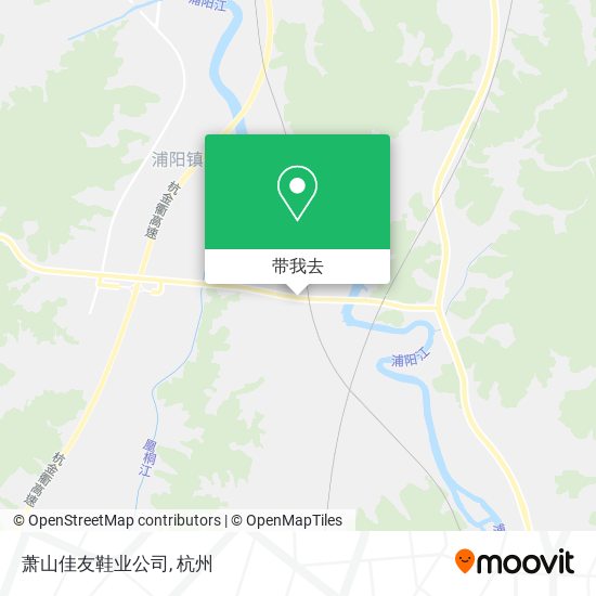 萧山佳友鞋业公司地图