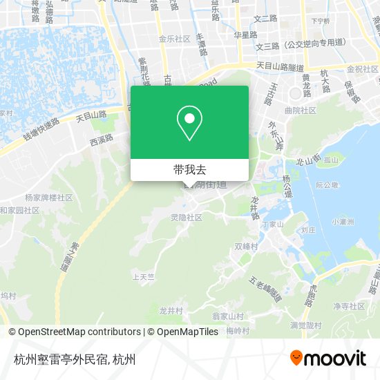 杭州壑雷亭外民宿地图