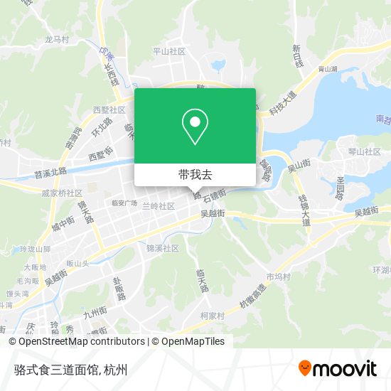 骆式食三道面馆地图