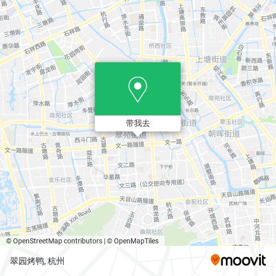 翠园烤鸭地图