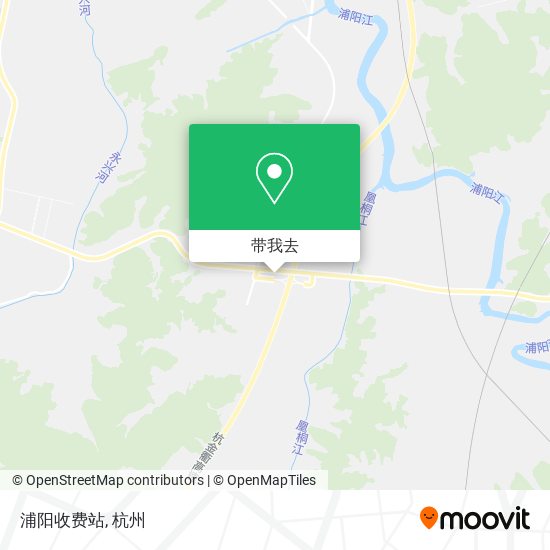 浦阳收费站地图