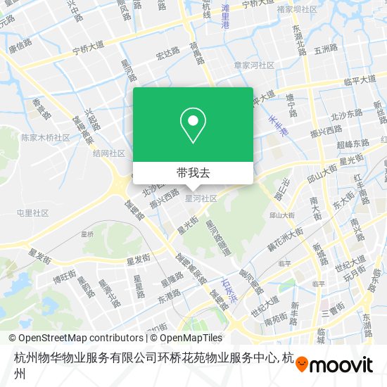 杭州物华物业服务有限公司环桥花苑物业服务中心地图