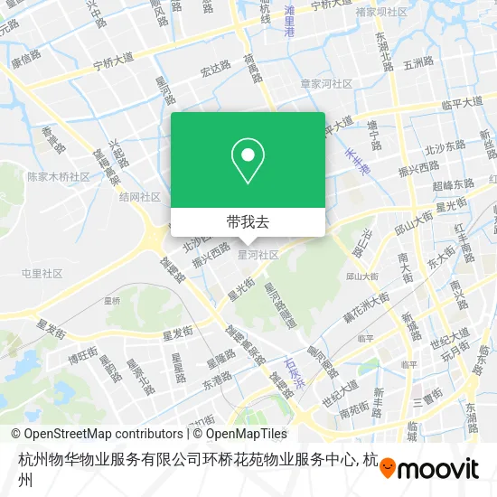 杭州物华物业服务有限公司环桥花苑物业服务中心地图