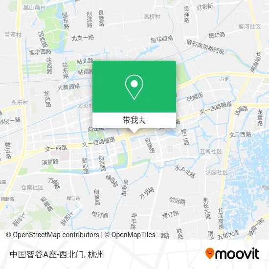 中国智谷A座-西北门地图