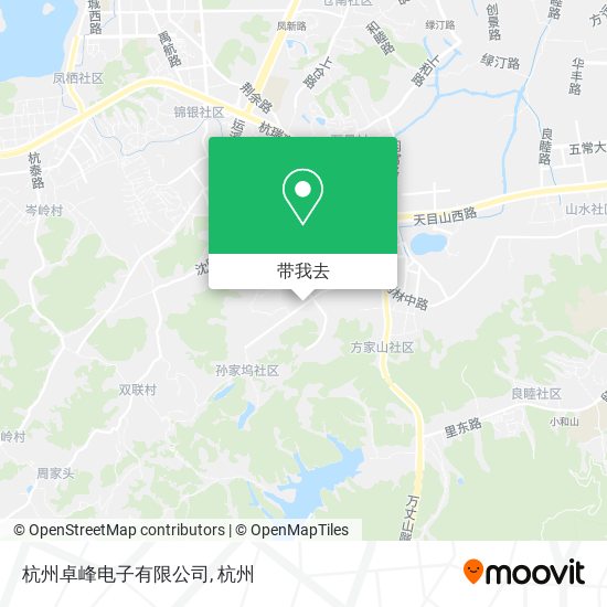 杭州卓峰电子有限公司地图