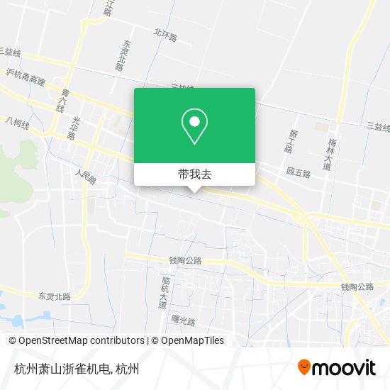 杭州萧山浙雀机电地图