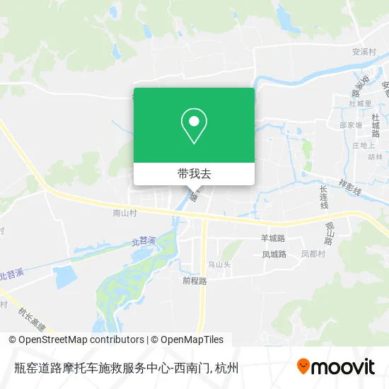 瓶窑道路摩托车施救服务中心-西南门地图