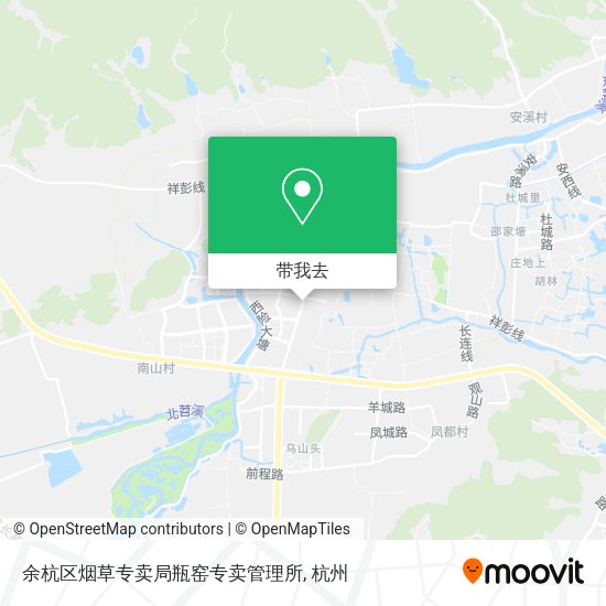 余杭区烟草专卖局瓶窑专卖管理所地图