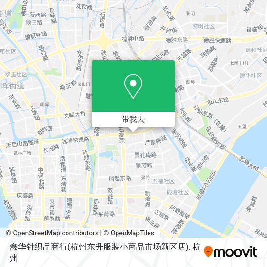 鑫华针织品商行(杭州东升服装小商品市场新区店)地图