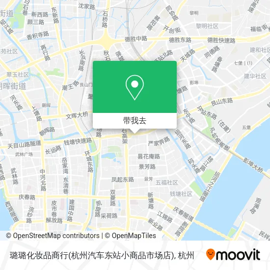 璐璐化妆品商行(杭州汽车东站小商品市场店)地图
