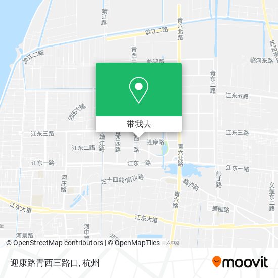 迎康路青西三路口地图