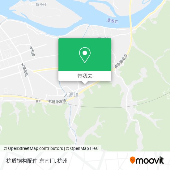 杭盾钢构配件-东南门地图