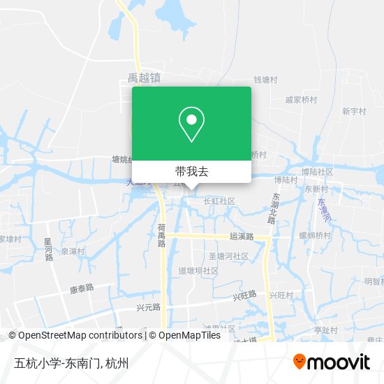 五杭小学-东南门地图