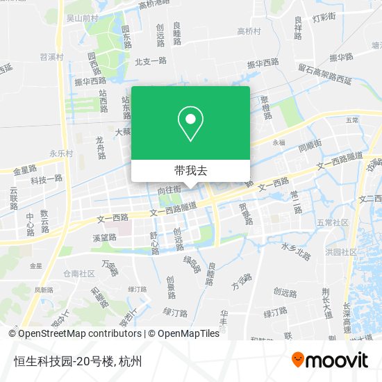 恒生科技园-20号楼地图