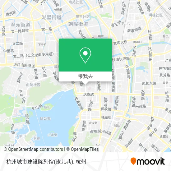 杭州城市建设陈列馆(孩儿巷)地图