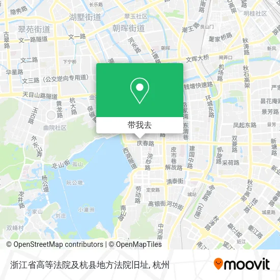 浙江省高等法院及杭县地方法院旧址地图