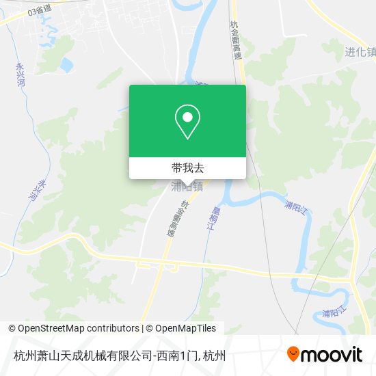 杭州萧山天成机械有限公司-西南1门地图