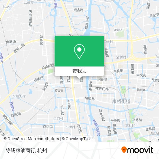 铮锡粮油商行地图