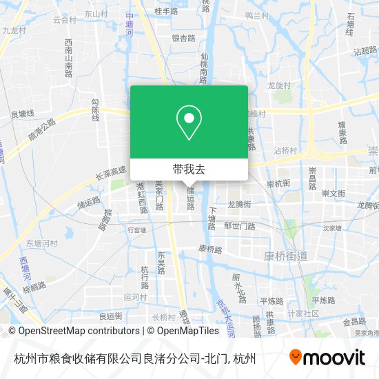 杭州市粮食收储有限公司良渚分公司-北门地图