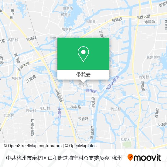 中共杭州市余杭区仁和街道埔宁村总支委员会地图
