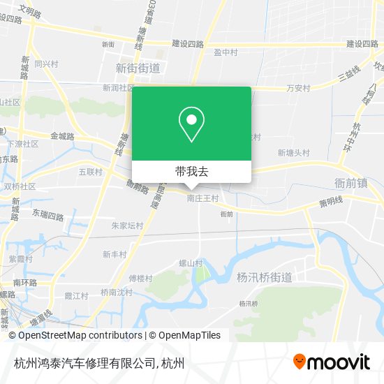 杭州鸿泰汽车修理有限公司地图