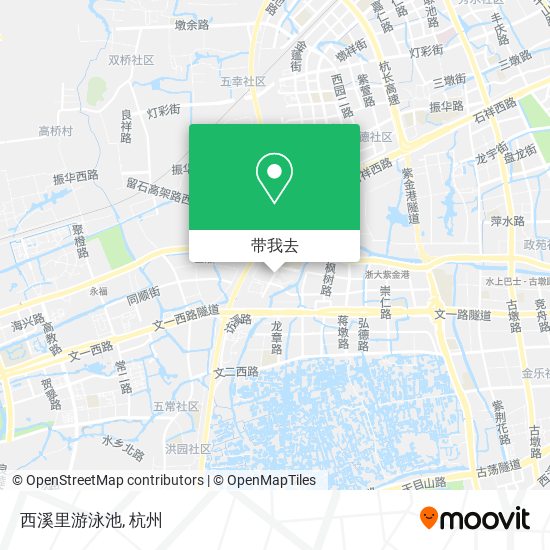 西溪里游泳池地图