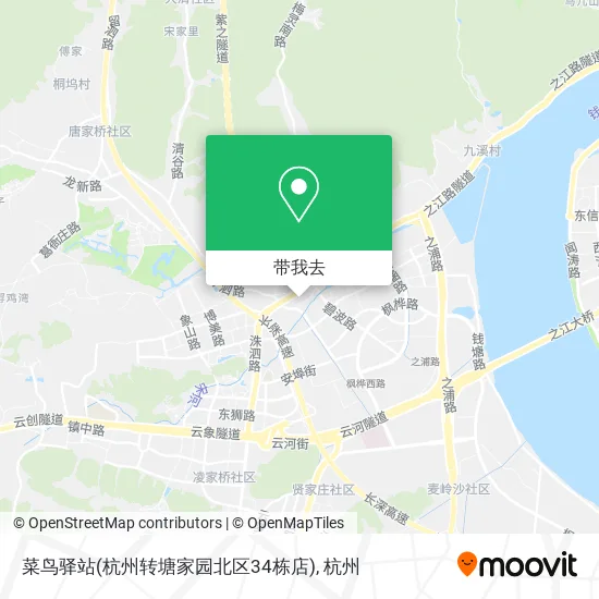 菜鸟驿站(杭州转塘家园北区34栋店)地图