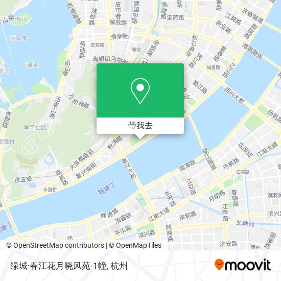 绿城·春江花月晓风苑-1幢地图