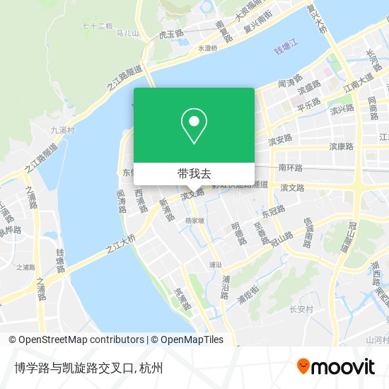 博学路与凯旋路交叉口地图