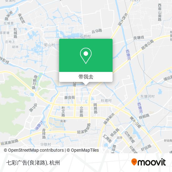七彩广告(良渚路)地图