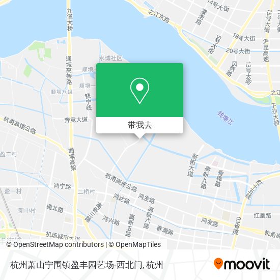 杭州萧山宁围镇盈丰园艺场-西北门地图