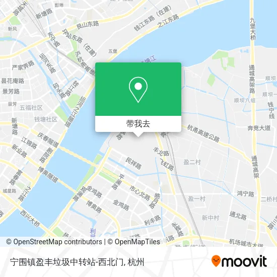 宁围镇盈丰垃圾中转站-西北门地图