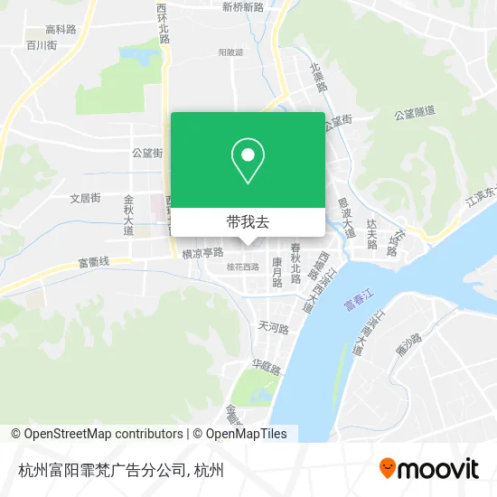 杭州富阳霏梵广告分公司地图